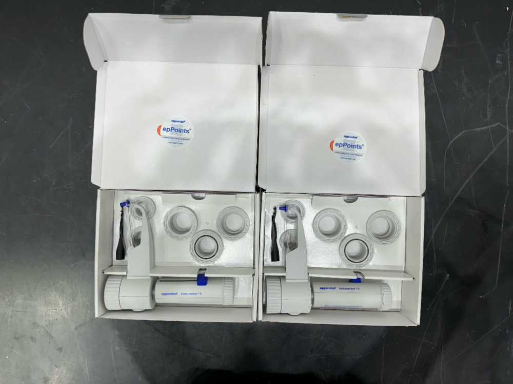 Image of Unused Eppendorf Varispenser 2 Single Channel Bottle Dispensers - Quantity 2